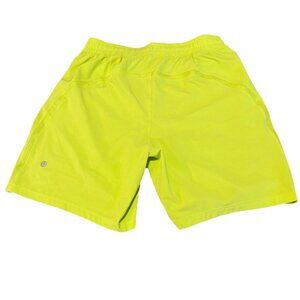 LULULEMON PACE BREAKER LINERLESS 7" SMALL LIKE NEW LIME GREEN